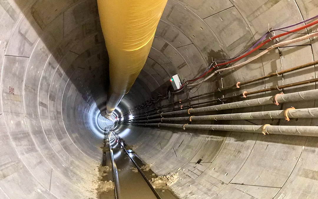 Hormigon proyectado en revestimiento de tunel
